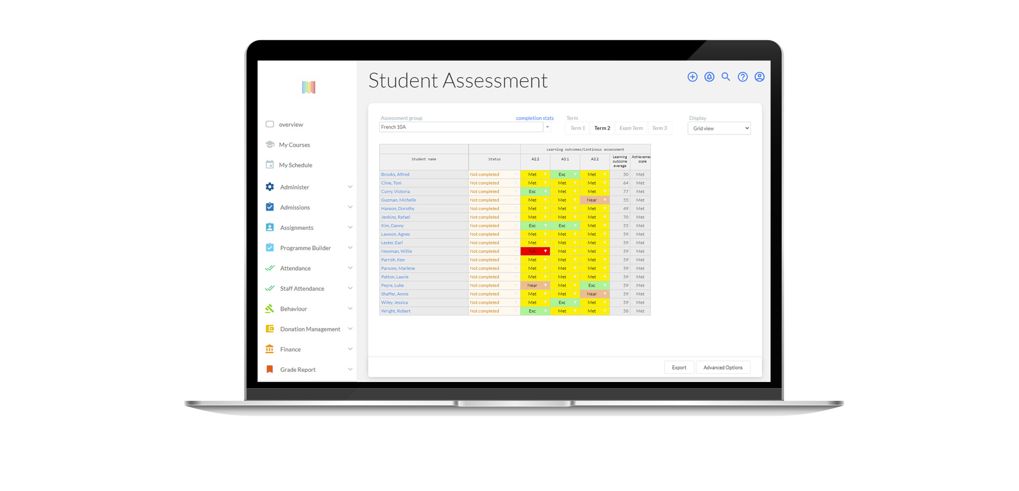 Assessment Screen