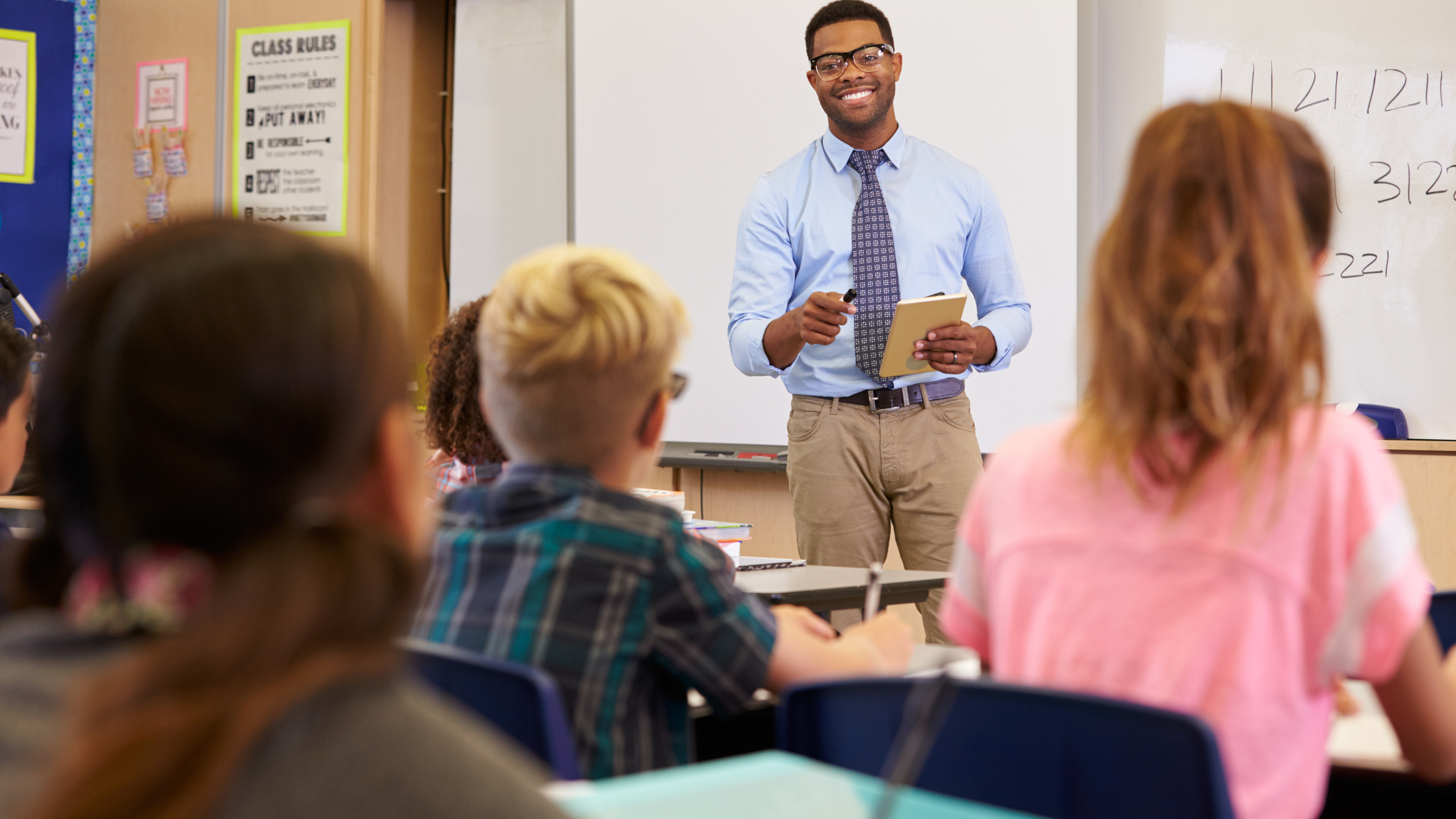 Teacher using IEP module in K-12 classroom with MySchool