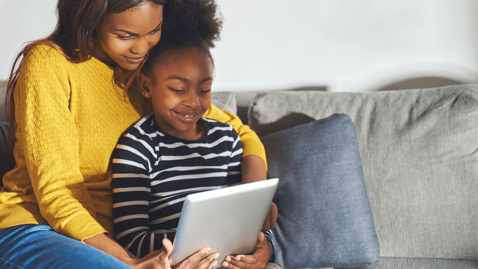 Parent and student accessing grades and resources through MySchool parent portal