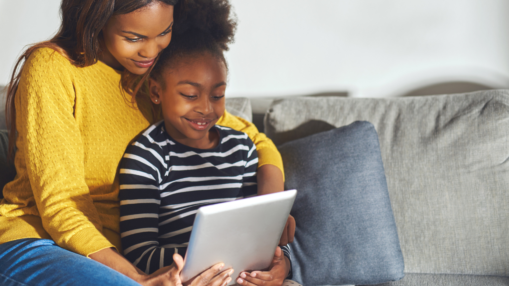 Parent and student accessing grades and resources through MySchool parent portal