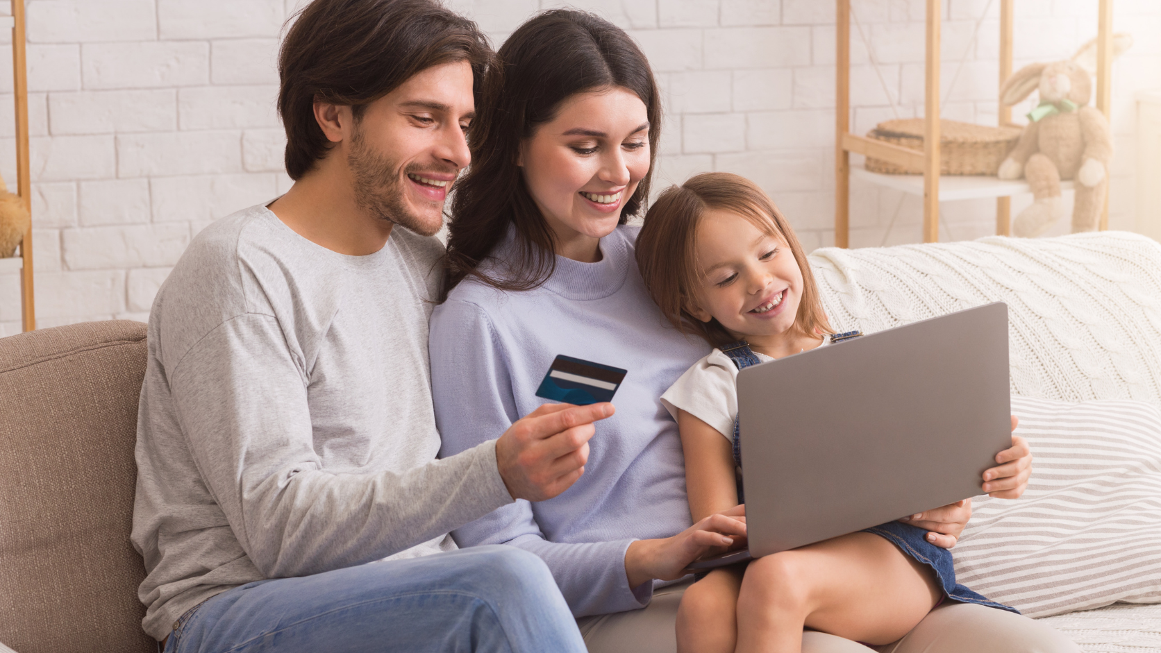 Family making secure online school fee payment via MySchool self-service portal