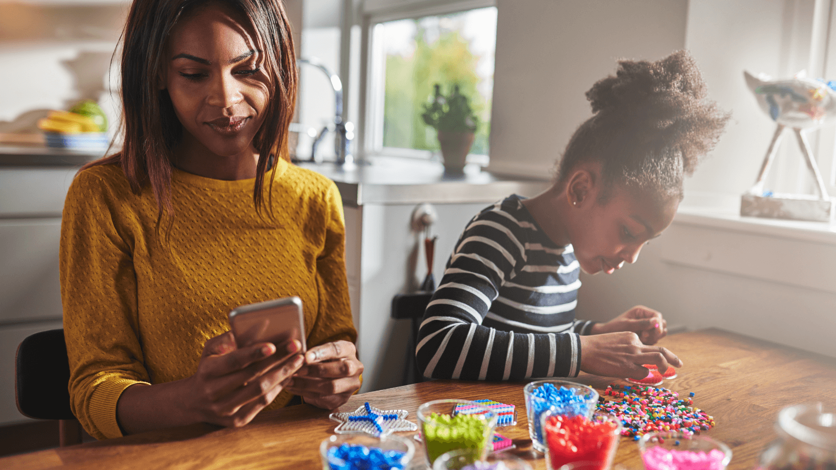 Parent receiving personalised school admissions communication at home via MySchool