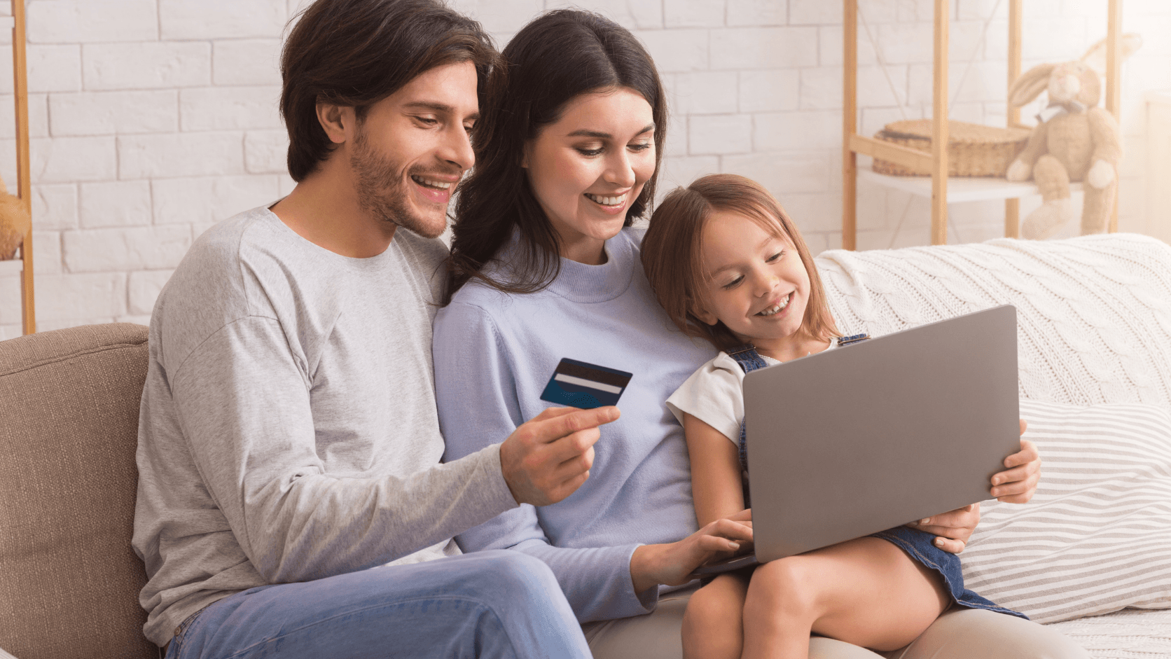 Family making secure online school fee payment via MySchool self-service portal